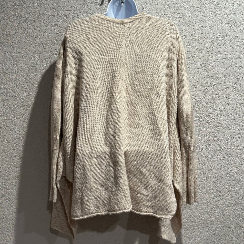 free people | oversized wool oatmeal cream knit cardigan women’s sweater sz XS - Picture 6 of 10